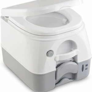 Dometic 9108557679 Portable 972 mit 360° Druckspülung Campingtoilette, Weiß/Grau